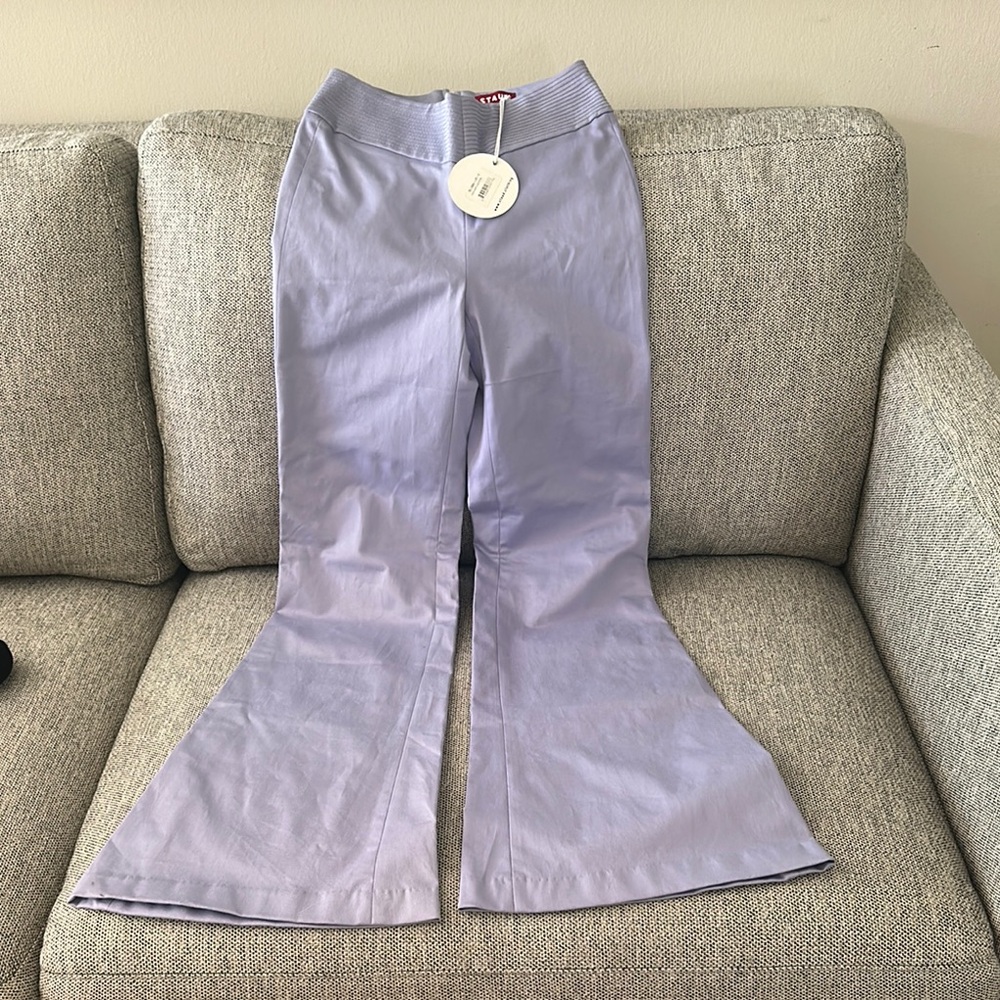 STAUD Purple Casual Flared Bottoms